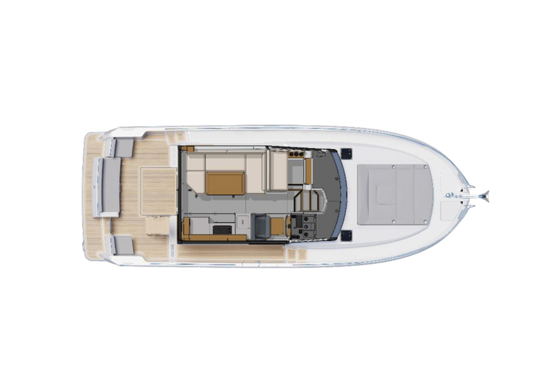 Maindeck - Cockpit sliding bench seat option