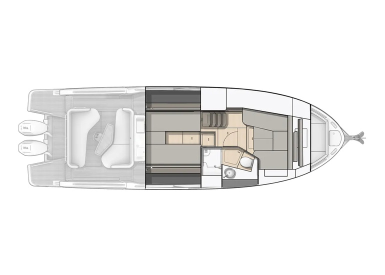 Lower deck - Cabins - OB
