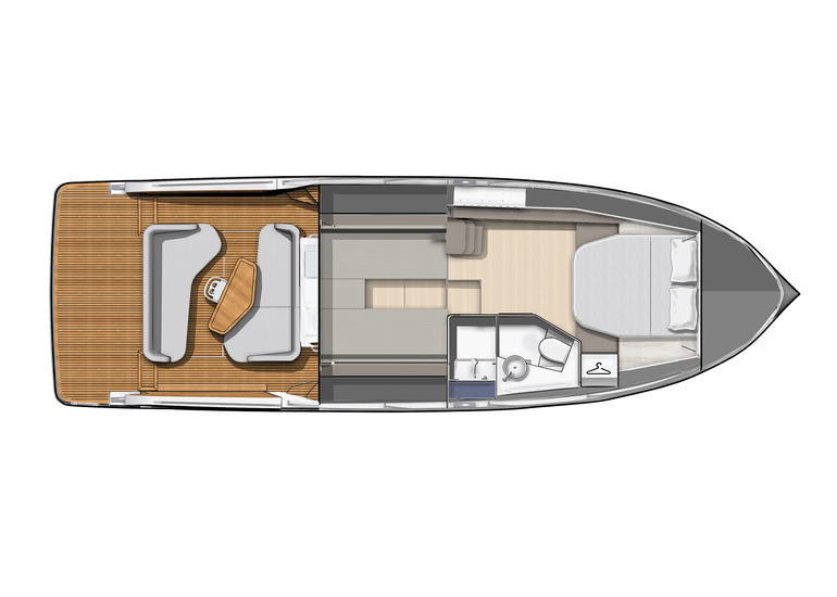 Lower deck inboard