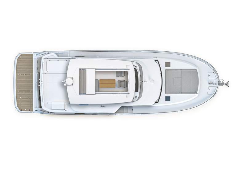 Upper deck with hard top